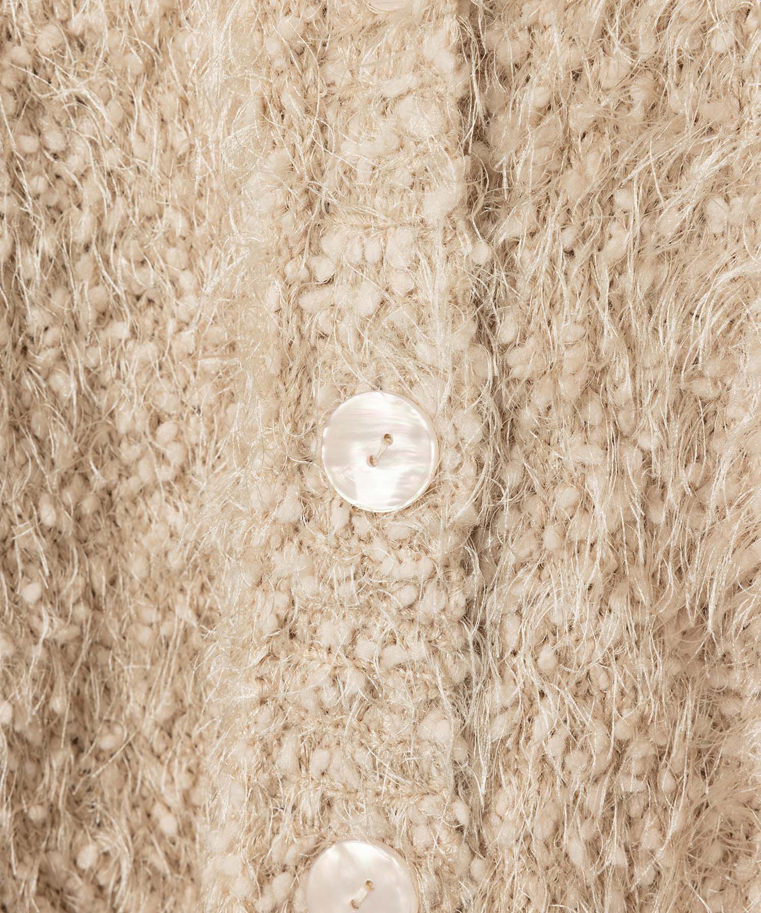 VIS「【選べる着丈】ポコポコヤーンVネックカーディガン」|カーディガン|