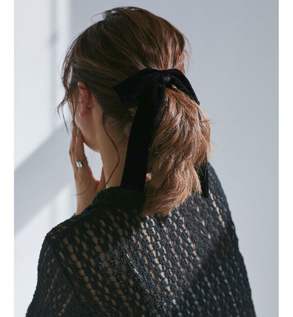 VIS「ベロアリボンヘアカフ」|ヘアバンド|