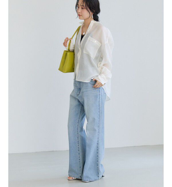 VIS「チェック＆シアーオーバーシャツ」|シャツ・ブラウス|