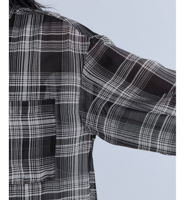 VIS「チェック＆シアーオーバーシャツ」|シャツ・ブラウス|