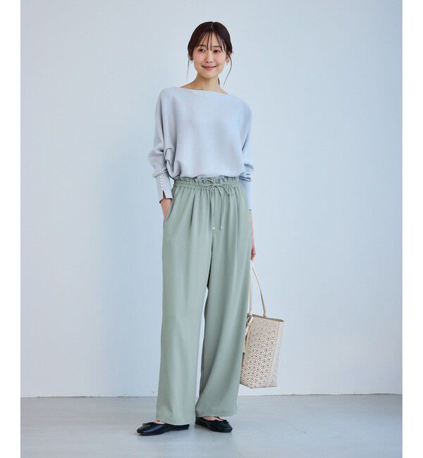 Rope&rsquo;Picnic「ステファニージョグイージーワイドパンツ」|チノ|