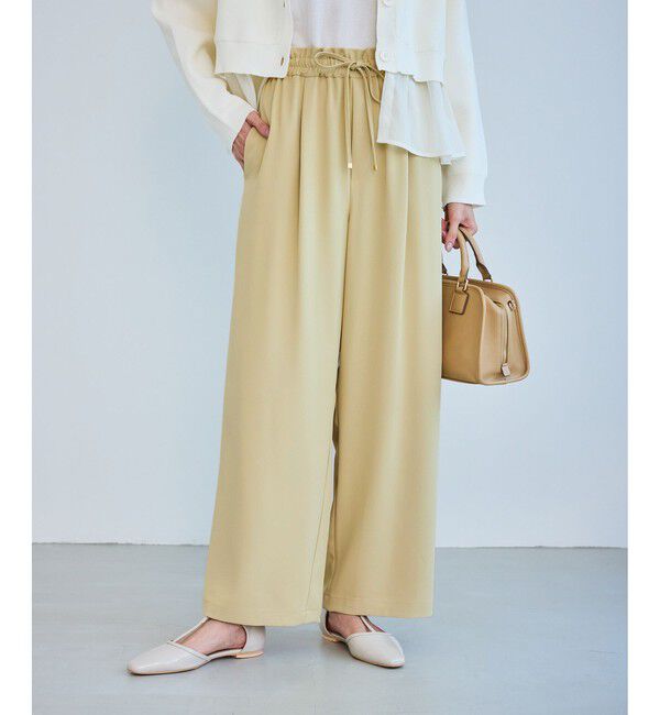 Rope&rsquo;Picnic「ステファニージョグイージーワイドパンツ」|チノ|