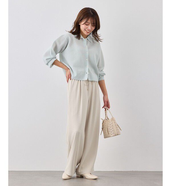 Rope&rsquo;Picnic「ステファニージョグイージーワイドパンツ」|チノ|