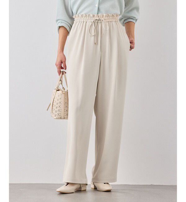 Rope&rsquo;Picnic「ステファニージョグイージーワイドパンツ」|チノ|