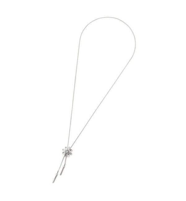 ROPE PICNIC PASSAGE「ビジューフラワースライドラリエットネックレス」|ネックレス|シルバー(93)