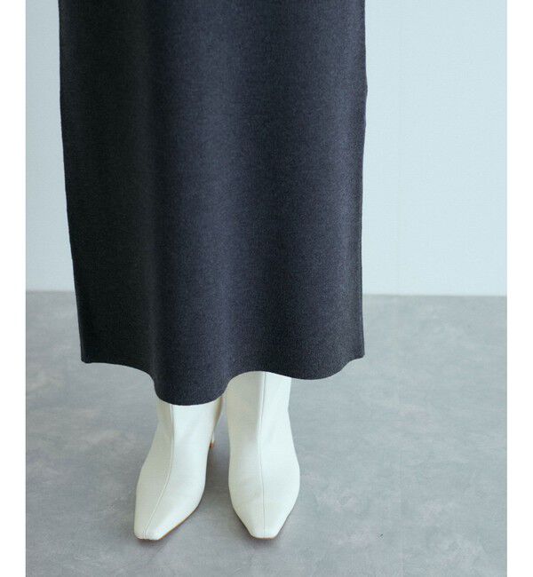 ADAM ET ROPE'「ボレロドッキングニットワンピース」|ワンピース|