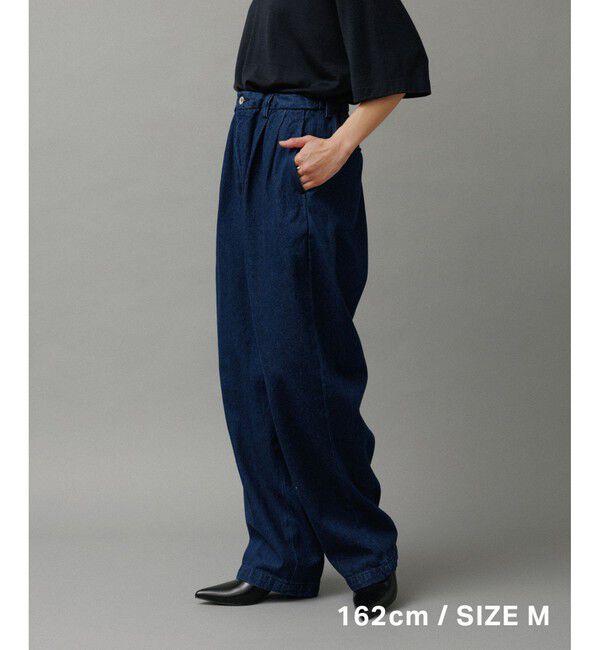 ADAM ET ROPE'「ワイド イージー ブリーチ デニムパンツ / ADAM ET ROPE' JEANS -GRID-」|デニム|