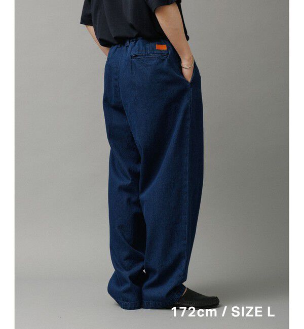 ADAM ET ROPE'「ワイド イージー ブリーチ デニムパンツ / ADAM ET ROPE' JEANS -GRID-」|デニム|