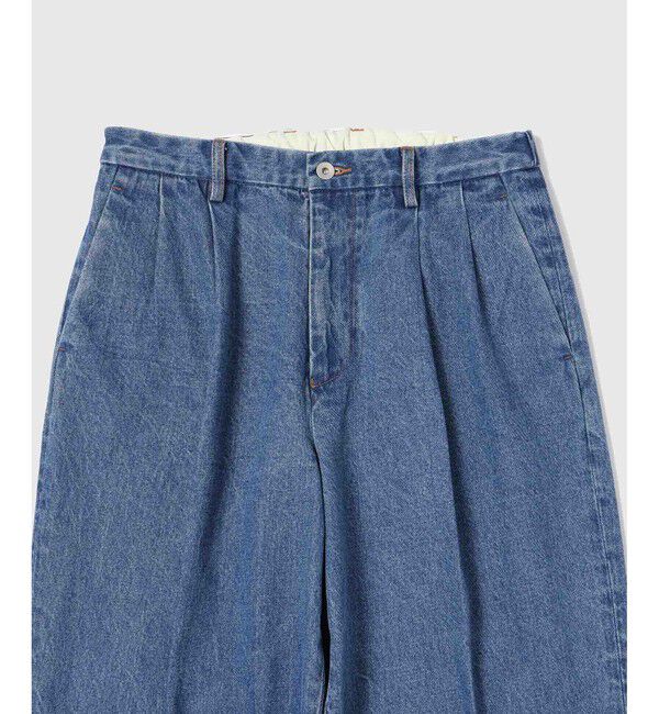 ADAM ET ROPE'「ワイド イージー ブリーチ デニムパンツ / ADAM ET ROPE' JEANS -GRID-」|デニム|