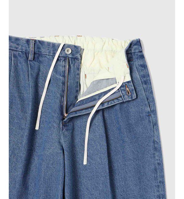 ADAM ET ROPE'「ワイド イージー ブリーチ デニムパンツ / ADAM ET ROPE' JEANS -GRID-」|デニム|