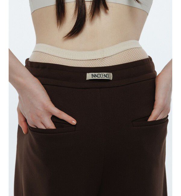 ADAM ET ROPE'「【サステナブル】クアトロジャージパンツ」|チノ|