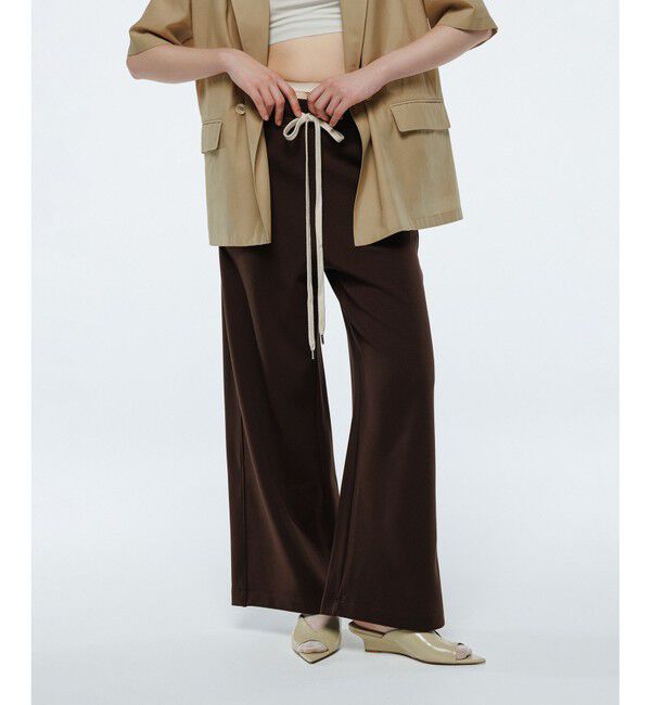 ADAM ET ROPE'「【サステナブル】クアトロジャージパンツ」|チノ|