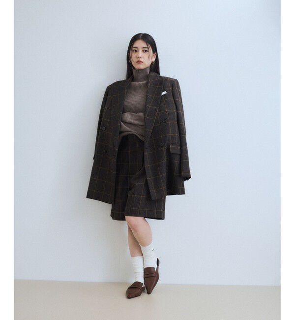 ADAM ET ROPE'「【WEB限定】・【定番人気】WOOL混リブタートルニット」|ニット・セーター|