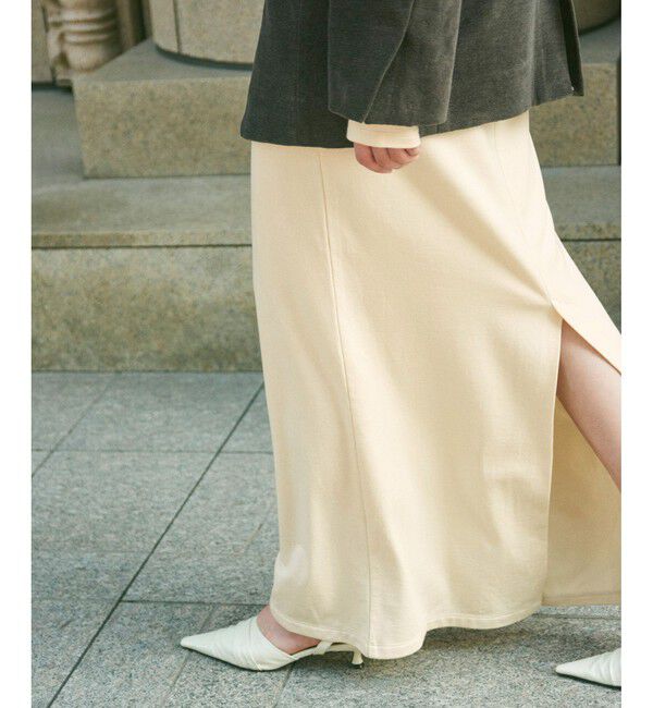 ADAM ET ROPE'「【EMOELLE】ミニ裏毛ワンピース」|ワンピース|