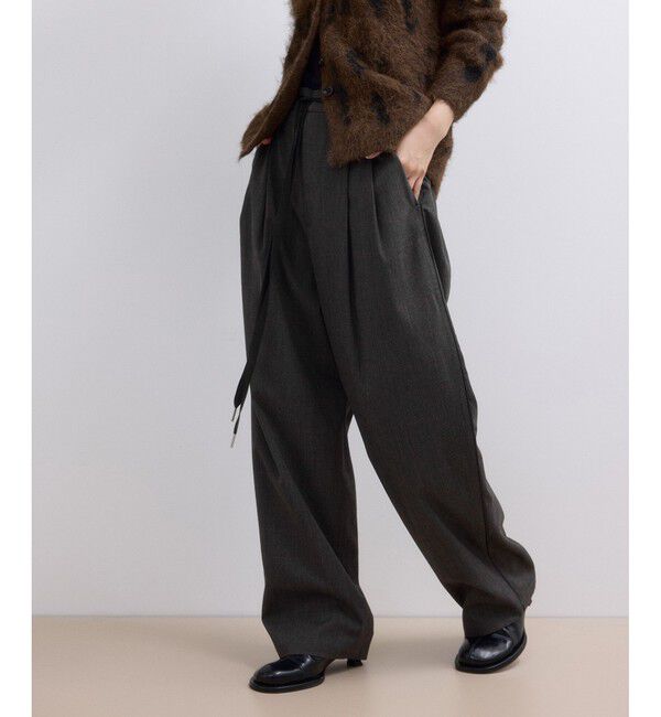 ADAM ET ROPE'「【WEB限定】チェックバレルパンツ」|チノ|