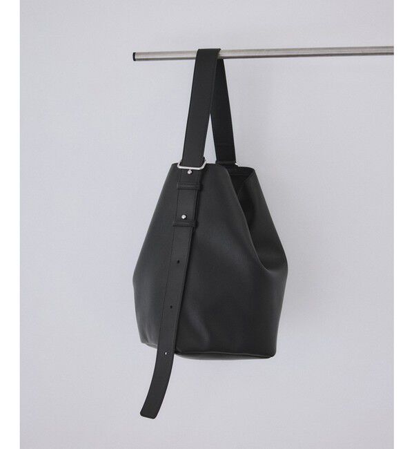 ADAM ET ROPE'「スプリットレザーワンショルダー2WAYバッグ」|ショルダー・メッセンジャー|ブラック(01)