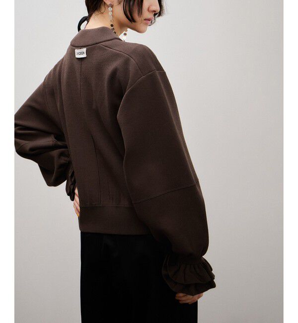 ADAM ET ROPE'「ダブルニットジップカーディガン」|カーディガン|