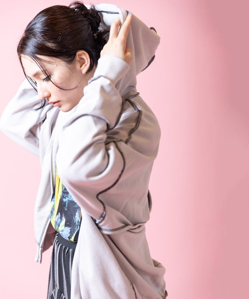  「バックツイストパーカ」|パーカー|