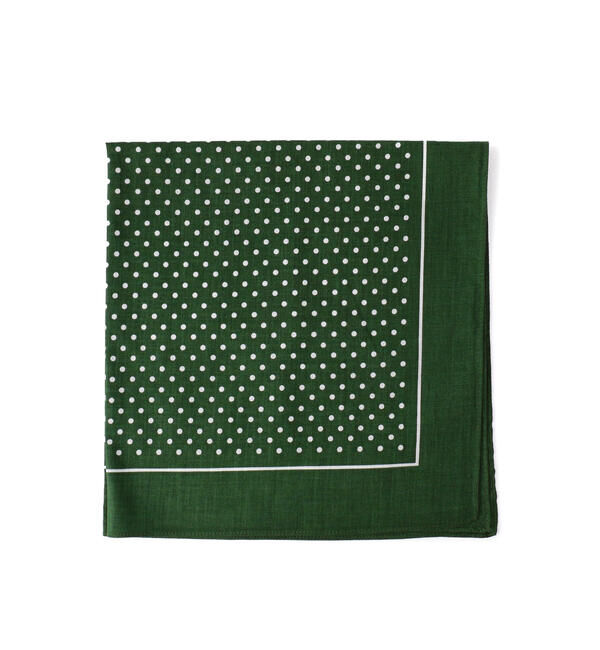 LABOUR AND WAIT「【LABOUR AND WAIT】POLKADOT HANDKERCHIEF GREEN」|タオル|GREEN