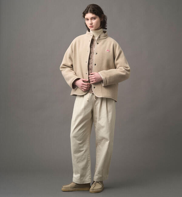 DANTON「DANTON | ウールライトパイル スタンドカラージャケット WOMEN」|テーラードジャケット|