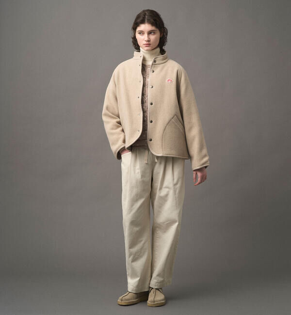 DANTON「DANTON | ウールライトパイル スタンドカラージャケット WOMEN」|テーラードジャケット|