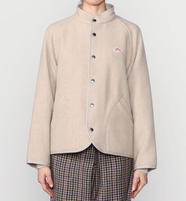 DANTON「DANTON | ウールライトパイル スタンドカラージャケット WOMEN」|テーラードジャケット|