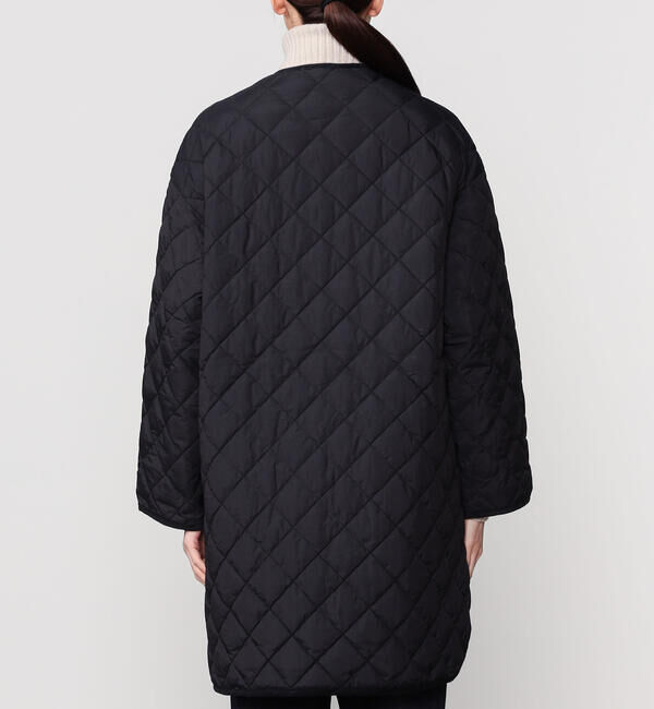 GYMPHLEX「Gymphlex | ナイロンタフタ キルトダウンカラーレスコート WOMEN」|ダウン|