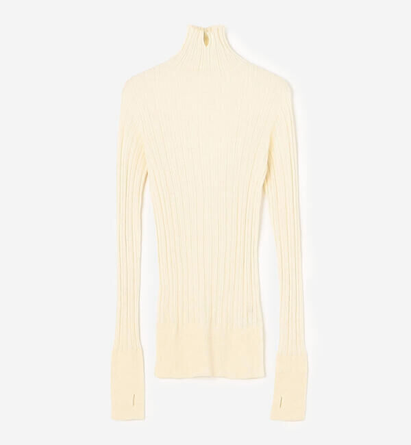 UNFIL「UNFIL | ベビーアルパカ ハイネックリブニット WOMEN」|ニット・セーター|