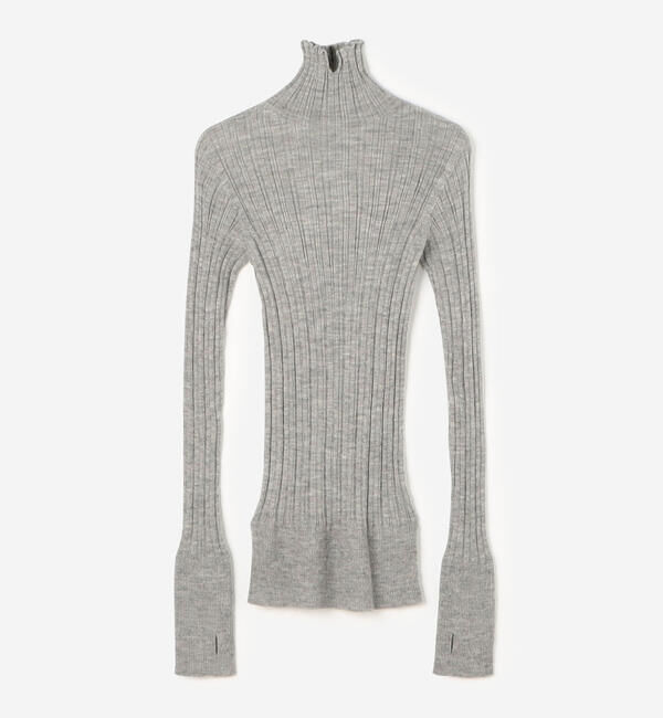 UNFIL「UNFIL | ベビーアルパカ ハイネックリブニット WOMEN」|ニット・セーター|