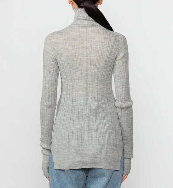 UNFIL「UNFIL | ベビーアルパカ ハイネックリブニット WOMEN」|ニット・セーター|