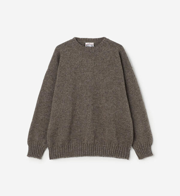  「Jamieson's Knitwear | ウール ニットプルオーバー MEN」|ニット・セーター|BEIGE