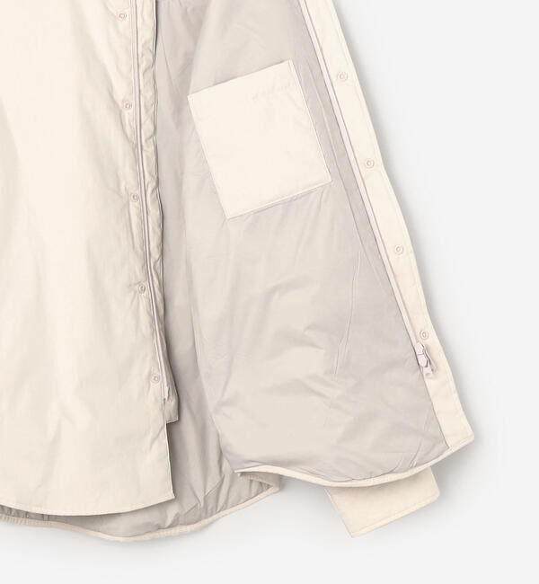DANTON「DANTON | ポプリン 長袖シャツジャケット WOMEN」|ダウン|