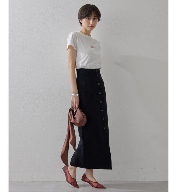 THE PAUSE「【THE PAUSE】THE PAUSE刺繍Tシャツ」|Tシャツ・カットソー|