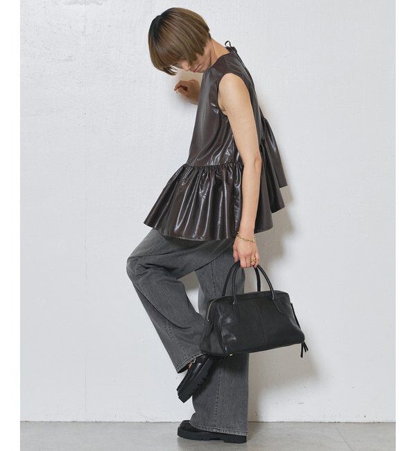  「ギャザーノースリーブブラウス」|シャツ・ブラウス|