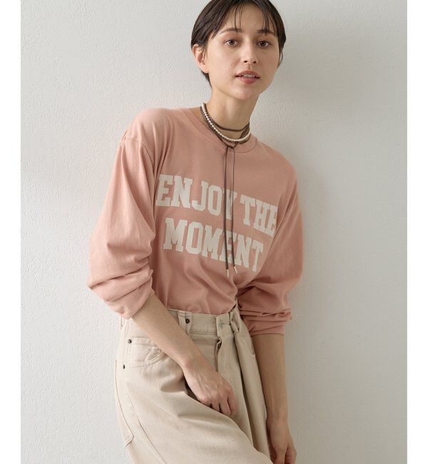  「フロッキープリントロングTシャツ」|Tシャツ・カットソー|