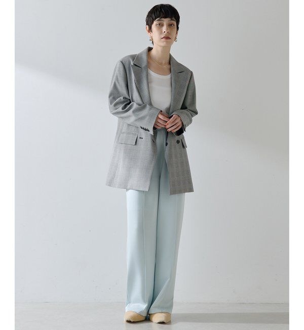 THE PAUSE「【THE PAUSE】サテンピンタックパンツ」|チノ|