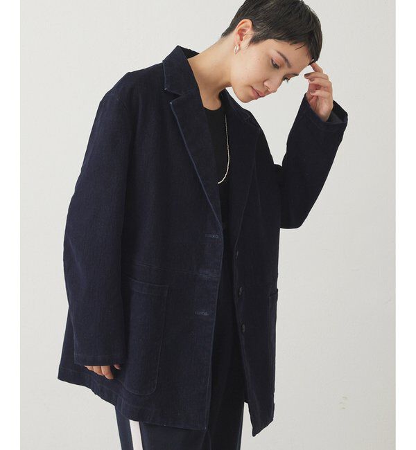 THE PAUSE「【THE PAUSE】フロッキーデニムジャケット」|デニムジャケット|