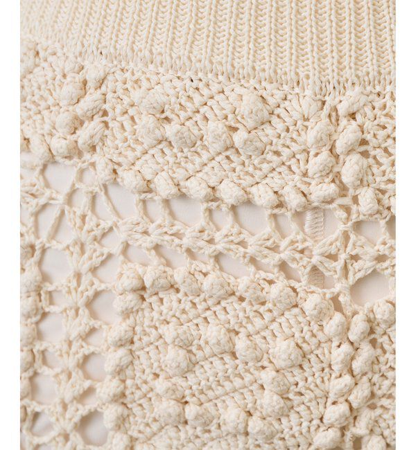  「ハンドクロシェハーフパンツ」|チノ|