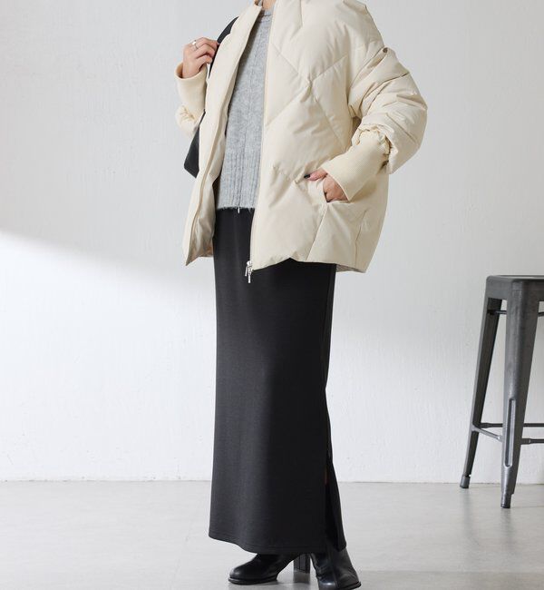  「ノーカラーダウンコート」|その他|