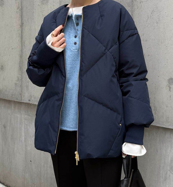  「ノーカラーダウンコート」|その他|