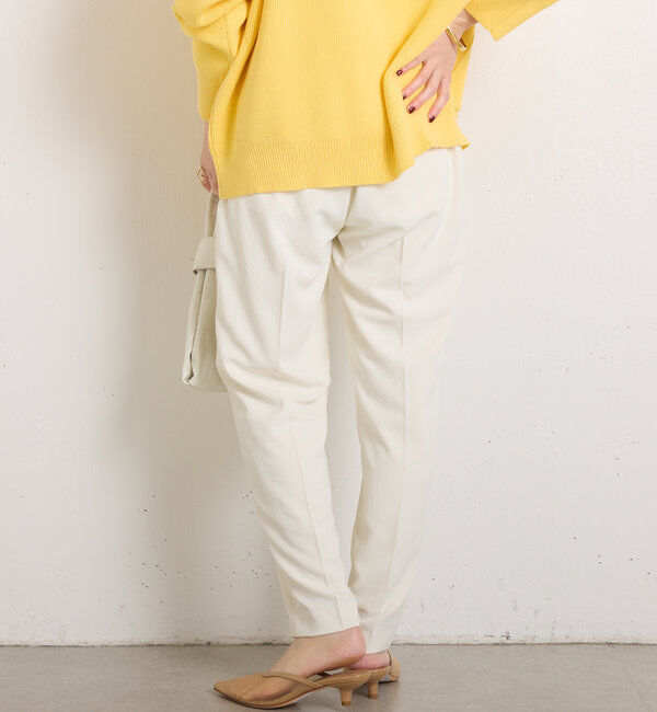 「ジャージスリムテーパードパンツ」|チノ|