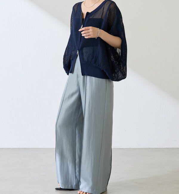  「サテンワイドパンツ」|チノ|