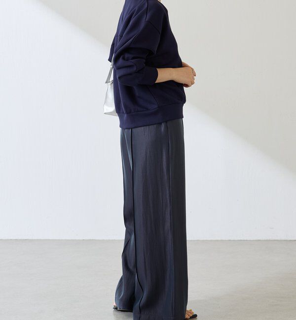  「サテンワイドパンツ」|チノ|