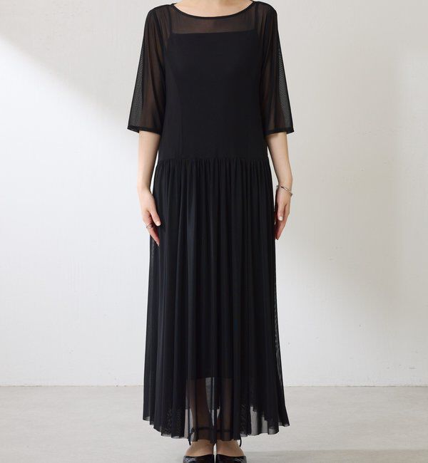  「チュールギャザーワンピース」|ワンピース|