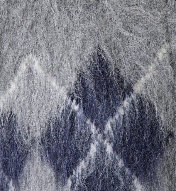  「	アーガイルシャギーカーディガン」|ニット・セーター|