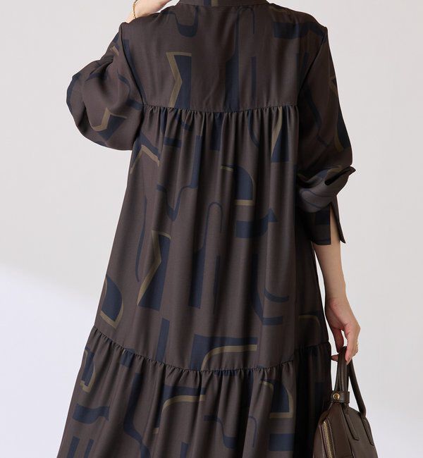  「幾何学柄ワンピース」|ワンピース|