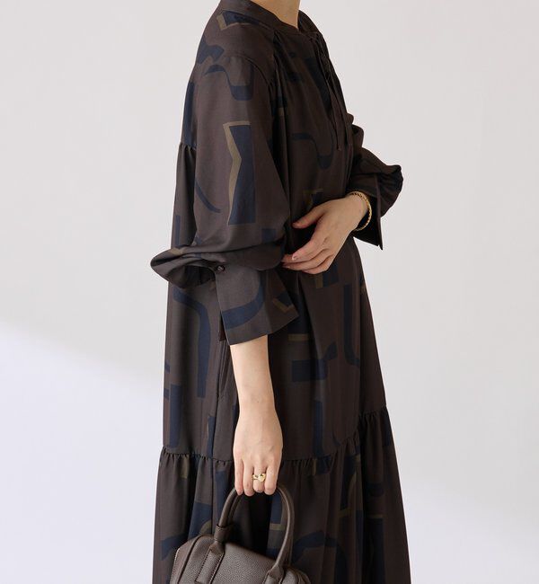  「幾何学柄ワンピース」|ワンピース|