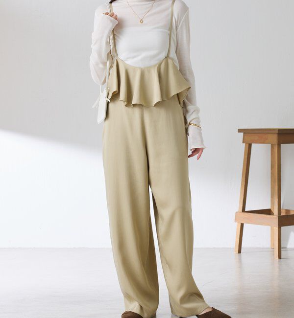  「ラッフルサスペンダーパンツ」|チノ|