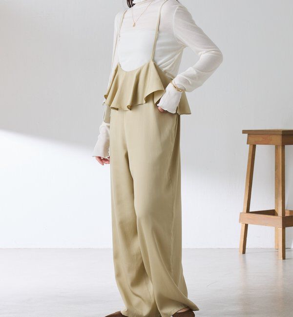  「ラッフルサスペンダーパンツ」|チノ|