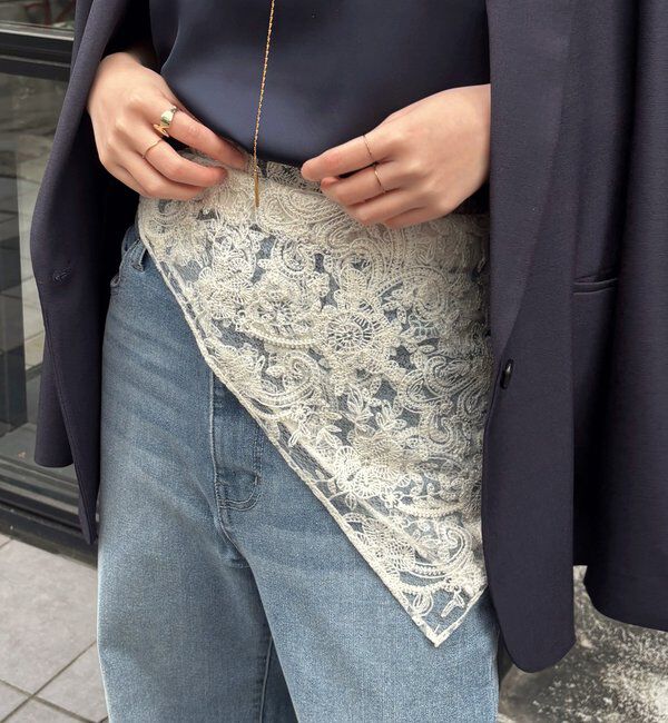  「【PAPILLONNER/パピヨネ】レーススカーフ/オケージョン」|マフラー|